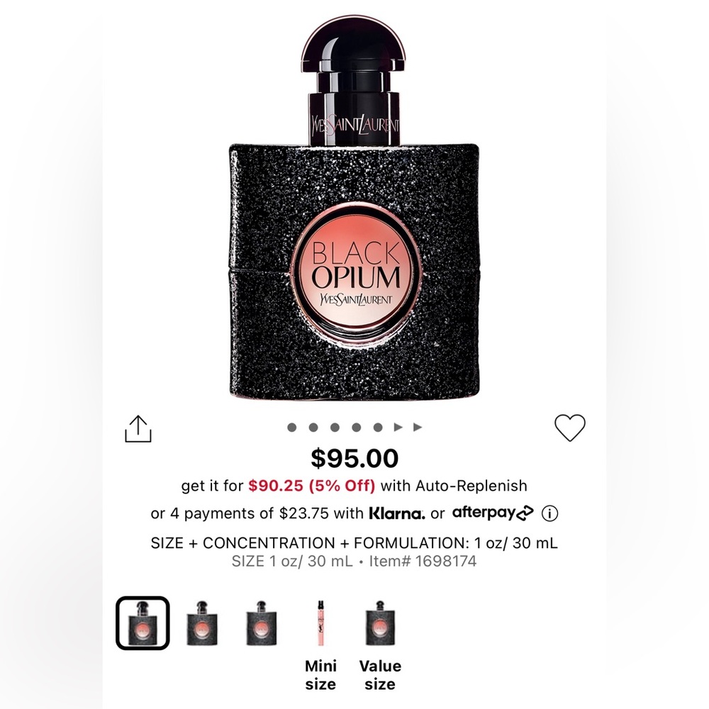 Black Opium YSL perfume